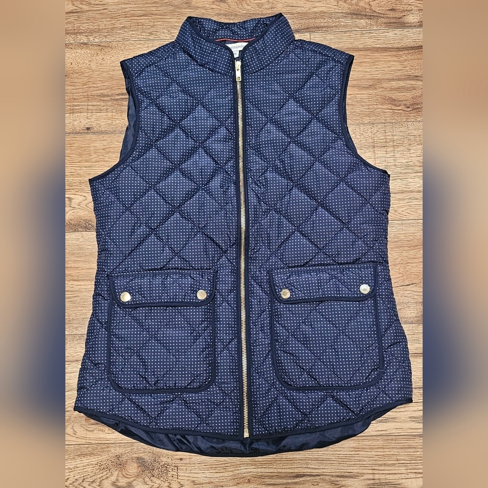 Catherine Malandrino Navy Quilted Women's Vest